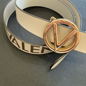 Valentino Gold and White/Stone Women's Belt SZ:M. Perfect for summer!